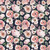 Lovely Roses on Navy Cotton Lycra Knit