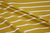 Mustard & Ivory Stripe Double Brushed Poly
