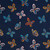 Butterflies on Navy Softshell