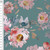 Maggie Roses on Petrol Cotton Lycra