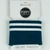 Petrol and White Stripe Cuff Rib Knit