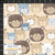 Stof Fabrics Mr. Teddy Bear on Cream Cotton Lycra Knit