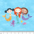 Custom 26" Mermaid Squad Panel Set