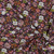 Garden Floral on Dark Purple French Terry