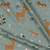 Forest Animals on Mint Melange Cotton Lycra Knit