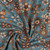 Suzy Floral on Blue Melange Cotton Lycra Knit