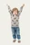 Moose on Heather Gray Sweatshirt Minky