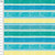 Watercolor Aqua Stripe Cotton Lycra