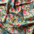 Plumeria Floral on Blue Rayon Challis