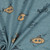 Submarines on Blue Melange Cotton Lycra Knit