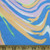 Pastel Swirl on Blue Double Brushed Poly