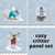Kid's Cozy Critters Panel Set