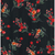 Floral on Black 4x2 Rib Knit