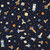 Space Explorers on Navy Cotton Lycra Knit