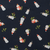 Snowmen on Navy Cotton Lycra Knit