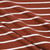 Rust & Ivory Stripe Double Brushed Poly