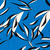 Leaves on Blue Viscose Jersey