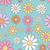 Retro Daisy on Pink Cotton Lycra