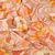 Retro Floral on Peach Double Brushed Poly