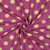 Neon Smiley Face Floral on Fuchsia Cotton Lycra Knit