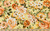 Cottage Floral on Yellow Double Brushed Poly