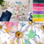 Custom Rainbow Daisy Bamboo Cotton Lycra