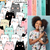 Stacked Cats Cotton Lycra Knit