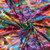 Rainbow Swirl Polyester Spandex Swim