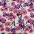 Purple Blooms on Cream Viscose Jersey