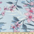 Pink Floral on Light Blue ITY Knit