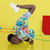 Vibrant Graffiti Doodles French Terry Knit