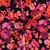 Fuchsia Floral on Black Cotton Lycra