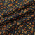 Rust Floral on Navy Corduroy