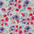 Aquarel Floral on White Cotton Lycra Knit