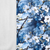 Cherry Blossoms on Blue Cotton Lycra French Terry