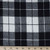 Black & White Plaid Wool Coating