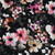 Modern Floral on Olive Cotton Lycra Knit