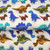 Origami Dinos Cotton Lycra