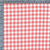 Coral Gingham 2x2 Rib Knit