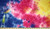 Fuchsia, Blue & Yellow Tie Dye Double Brushed Poly