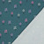 Floral on Petrol Cotton Lycra Waffle Knit