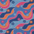 Groovy Daisy in Blue & Pink Cotton Lycra
