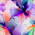 Large Scale Abstract Floral French Terry