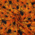 Halloween Spiders & Webs on Orange Quilting Cotton