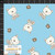 Stof Fabrics Bears on Blue Cotton Lycra Knit