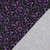 Ellie Purple Floral on Black Organic Cotton Lycra Knit