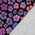 Pastel Floral on Black French Terry