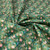 Tiny Roses & Birds on Green Cotton Lycra