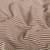 Rust Yarn Dyed Mini Stripes Cotton Lycra Knit