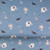 Doodle Zoo on Blue Cotton Lycra